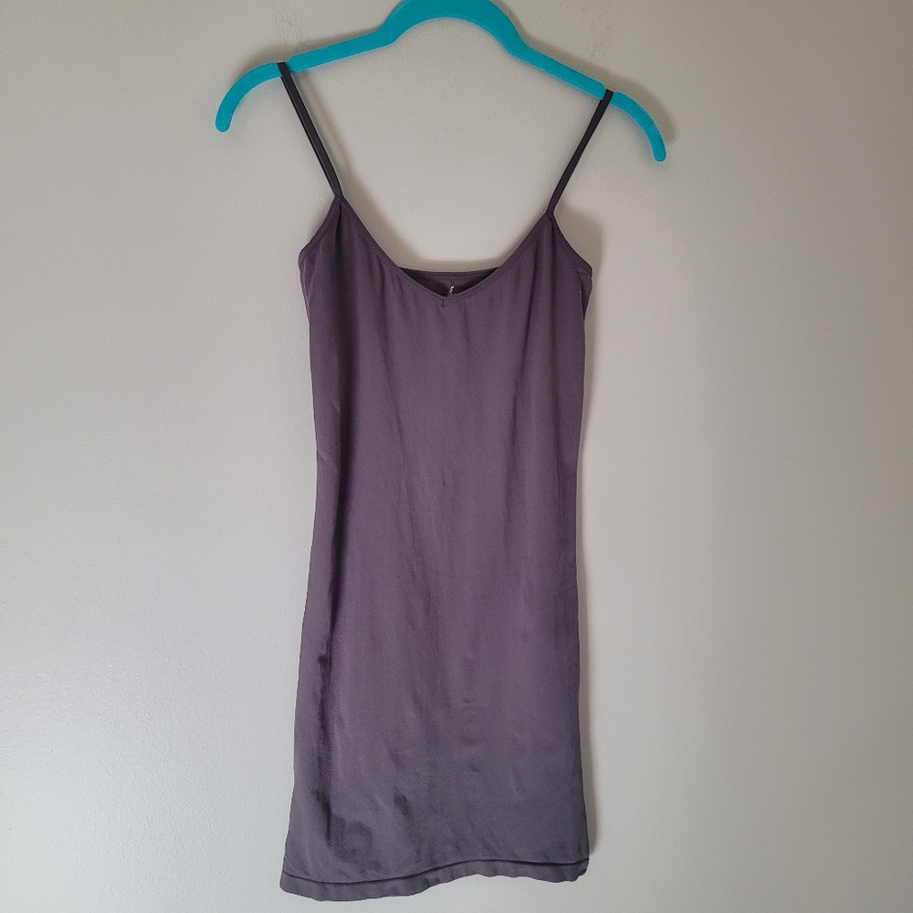 Free People Intimately Gray Slip Dress
